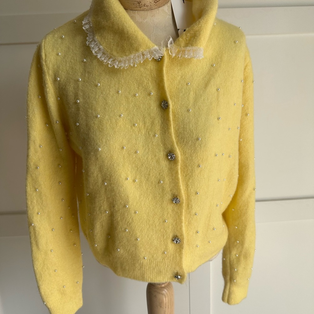 Zara Yellow Knit Sweater